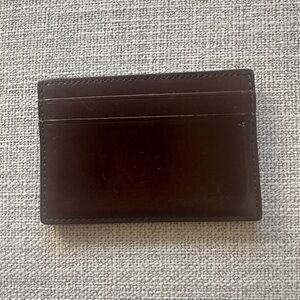 Coach brown leather credit card holder